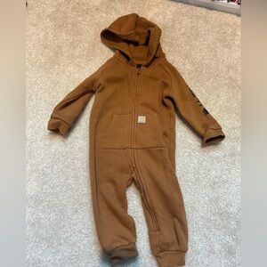 Carhartt Brown Kids Footed One Piece